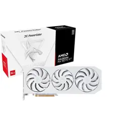 Powercolor RX9070 XT Hellhound Spectral White OC, 16GB DDR6, AMD Radeon, RX9070XT 16G-L/OC/WHITE