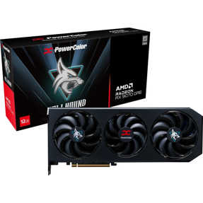 PowerColor RX9070GRE Hellhound OC, 12GB GDRR6, AMD Radeon, RX9070GRE 12G-L/OC