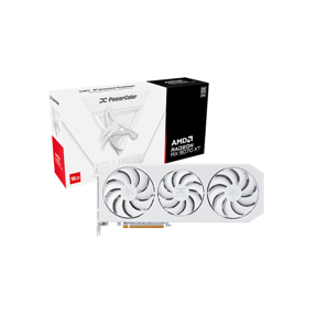 Powercolor RX9070XT Hellhound Spectral White OC, 16GB DDR6, AMD Radeon, RX9070XT 16G-L/OC/WHITE