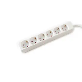 Produžna letvica Roline, 6 utičnica, 1.5m, bijela, 19.99.1080