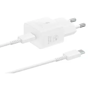 Punjač Samsung T2510, 25W Fast Charge, USB-C, bijeli, sa kabelom, EP-T2510XWEGEU