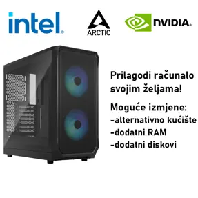 Računalo ADM Gaming High Range G268 Intel i5-14600KF, 16GB DDR5, 1TB SSD NVMe, RTX5070Ti, No OS