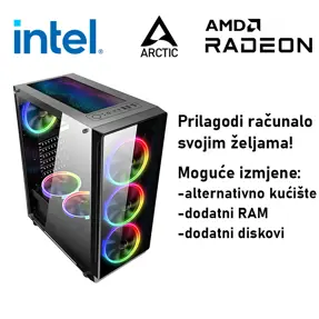 Računalo ADM Gaming High Range G273 Intel i5-14400F, 16GB DDR5, 1TB SSD NVMe, RX9070, No OS