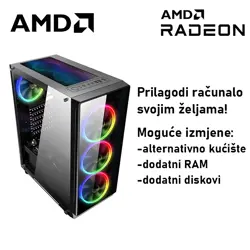 Računalo ADM Gaming High Range G276 AMD Ryzen 5 9600X, 16GB DDR5, 1TB SSD NVMe, RX9070, No OS