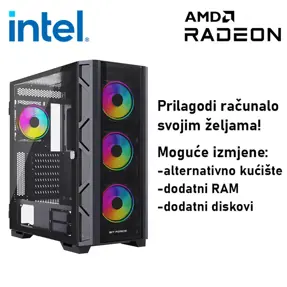 Računalo ADM Gaming High Range G279 Intel i5-14600KF, 16GB DDR5, 1TB SSD NVMe, RX9070XT, No OS