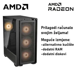 Računalo ADM Gaming High Range G282 AMD Ryzen 5 9600X, 16GB DDR5, 1TB SSD NVMe, RX9070XT, No OS