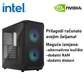 Računalo ADM Gaming High Range G296 Intel i5-14600KF, 16GB DDR5, 1TB SSD NVMe, RTX5070, No OS