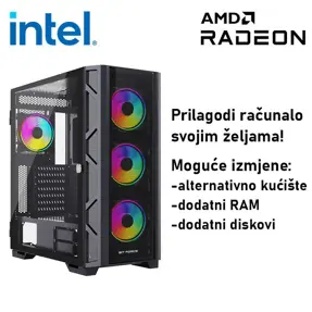 Računalo ADM Gaming High Range G318 Intel i5-14600KF, 16GB DDR5, 1TB SSD NVMe, RX9060XT 16GB VRAM, No OS