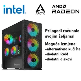 Računalo ADM Gaming High Range G329 Intel i5-14400F, 16GB DDR5, 1TB SSD NVMe, RX9060XT 16GB VRAM, No OS