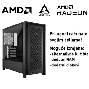 Računalo ADM Gaming High Range G397 AMD Ryzen 7 5800X3D, 16GB DDR4, 1TB SSD NVMe, RX9070XT, No OS