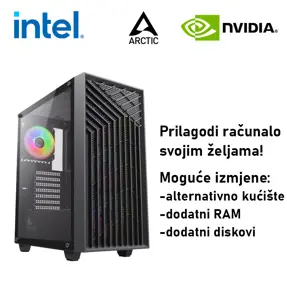 Računalo ADM Gaming Middle Range G344 Intel i5-14400F, 16GB DDR5, 1TB SSD NVMe, RTX5060 8GB, No OS