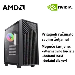 Računalo ADM Gaming Middle Range G346 AMD Ryzen 5 5500, 16GB DDR4, 1TB SSD NVMe, RTX5060 8GB, No OS
