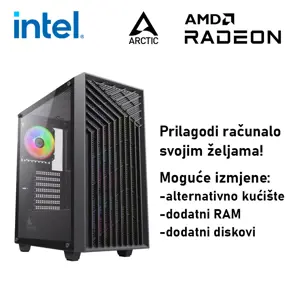 Računalo ADM Gaming Middle Range G88 Intel i5-14400F, 16GB DDR4, 1TB SSD NVMe, RX7600, No OS