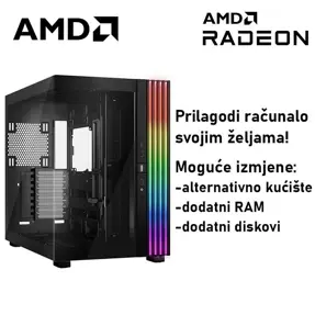 Računalo ADM Gaming Top Range G205 AMD Ryzen 9 9950X, 32GB DDR5, 1TB SSD NVMe, RX7900XT, No OS