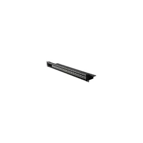 Roline 24-portni Patch Panel (prazni) 19" Keystone UTP Cat.5e/6/Class E, crni, 26.11.0357