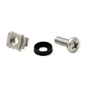 Roline VALUE matica + vijak + PVC podloška za montažu mrežne opreme, M6×16 (100 kom)