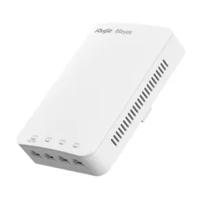 Ruijie Reyee Access Point Wall Mount Gigabit, 2.4Ghz/5GHz DualRadio, 1267Mbps, AC1300, PoE in/out 5x RJ45, RG-RAP1200 (P)