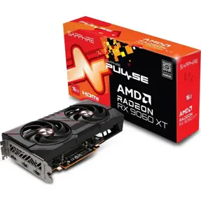 Sapphire RX9060XT Pulse, 16GB GDDR6, AMD Radeon, 11350-03-20G