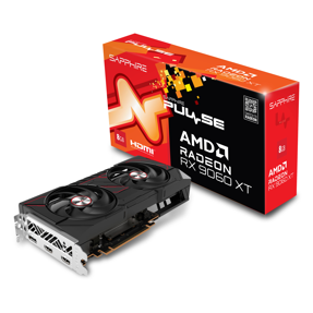 Sapphire RX9060XT Pulse, 8GB GDDR6, AMD Radeon, 11350-04-20G