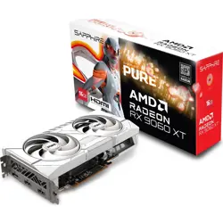 Sapphire RX9060XT Pure 16GB White, AMD Radeon, 16GB GDDR6, 11350-02-20G