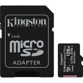 SD micro 128GB Kingston Canvas Select Plus, R100, adapter, SDCS2/128GB