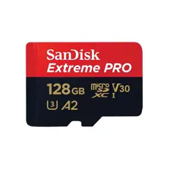 SD micro 128GB Sandisk Extreme Pro, adapter, SDSQXCD-128G-GN6MA