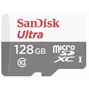 SD micro 128GB Sandisk Ultra, 100MB/s,  SDSQUNR-128G-GN3MN