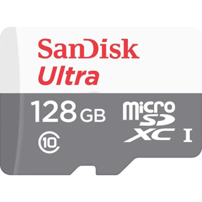 SD micro 128GB Sandisk Ultra, 100MB/s,  SDSQUNR-128G-GN3MN