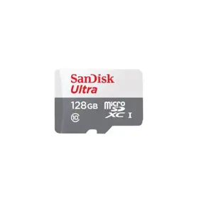 SD micro 128GB Sandisk Ultra + adapter, 100MB/s, Class 10 UHS-I,  SDSQUNR-128G-GN3MA