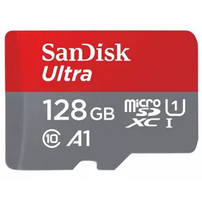 SD micro 128GB Sandisk Ultra, SD adapter, 140MB/s, SDSQUAB-128G-GN6MA