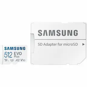 SD micro 512GB Samsung EVO Plus, R160/W160, +Adapter, MB-MC512SA/EU