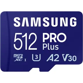 SD micro 512GB Samsung PRO Plus, Card reader, MB-MD512SB/WW