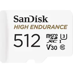 SD micro 512GB SanDisk High Endurance, adapter, SDSQQNR-512G-GN6IA