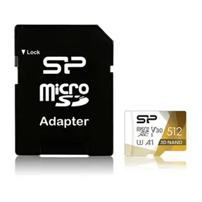 SD micro 512GB Silicon Power Superior Pro, microSDXC, Class 10, U3, V30, UHS-I, SP512GBSTXDU3V20AB
