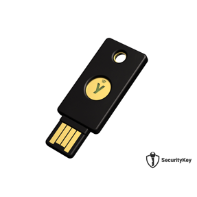 Security Key Yubico NFC, FIDO2 U2F, USB-A, crni
