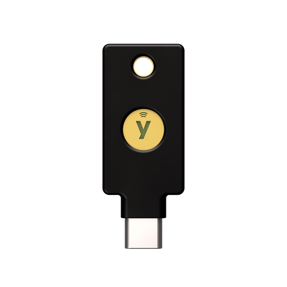 Security Key Yubico YubiKey C NFC, FIDO2 U2F, USB-C, crni