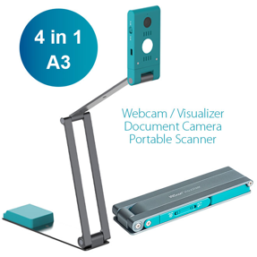Skener I.R.I.S. IRIScan Visualizer 7, A3, 13MP Webcam, sivo-zeleni, mobilni, 464412