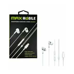 Slušalice Maxmobile Handsfree WE08 Lightning, za iPhone