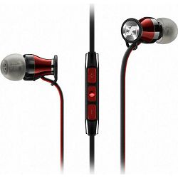 Slušalice Sennheiser Momentum In-Ear i for iPhone, Black-Red, 506231