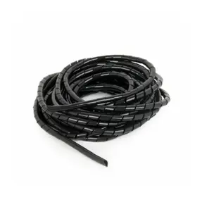 Spiralni organizator kablova Gembird, 12mm, 10m, crni, GEM-CM-WR1210-01