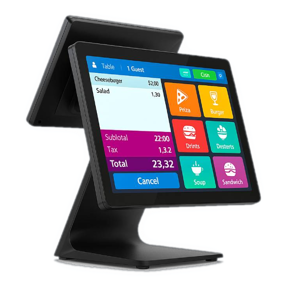 Terminal MicroPOS NBP-156, 15.6+11.6", J4125, 8GB, 256GB, Windows 11 Pro