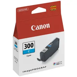 Tinta Canon PFI-300C Cyan Ink Cartridge, 4194C001