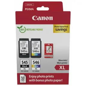 Tinta Canon PG-545XL+ CL-546XL Multipack Black/Color, Photo Pack, 8286B011