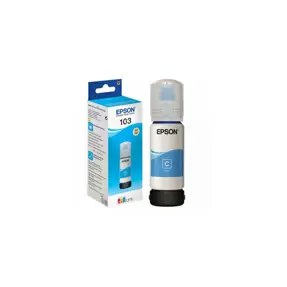 Tinta Epson 103, C13T00S24A, EcoTank Cyan ink bottle
