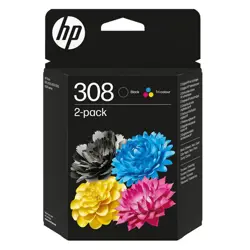Tinta HP 6L6S6UE no. 308 Black+ Tri-color, Multipack