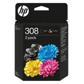 Tinta HP 6L6S6UE no. 308 Black+ Tri-color, Multipack