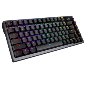 Tipkovnica Asus ROG Azoth mehanička, OLED display, NX Red, RGB, PBT, bežična, crna, 90MP0316-BKUA01
