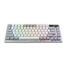 Tipkovnica ASUS ROG Azoth mehanička, OLED display, NX Snow, RGB, PBT, bežična, bijela, 90MP031A-BKUA11