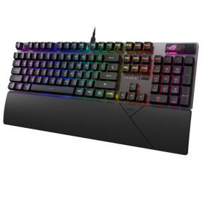 Tipkovnica Asus ROG Strix Scope II RX mehanička, PBT, crna, UK layout, 90MP0350-BKEA01