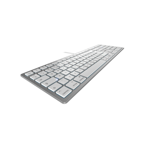 Tipkovnica Cherry KC-6000 Slim, tipkovnica za Mac, USB-C, srebrna